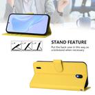 For Nokia C01 Plus / C1 2nd Edition Skin Feel Solid Color Leather Phone Case with Lanyard(Lemon Yellow) - 3