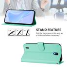 For Nokia C01 Plus / C1 2nd Edition Skin Feel Solid Color Leather Phone Case with Lanyard(Mint Green) - 3