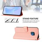 For Nokia XR20 Skin Feel Solid Color Leather Phone Case with Lanyard(Pink) - 3