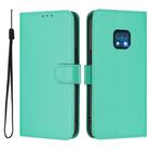 For Nokia XR20 Skin Feel Solid Color Leather Phone Case with Lanyard(Green) - 2
