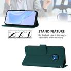 For Nokia XR20 Skin Feel Solid Color Leather Phone Case with Lanyard(Dark Green) - 3