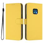 For Nokia XR20 Skin Feel Solid Color Leather Phone Case with Lanyard(Lemon Yellow) - 2