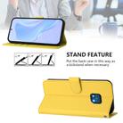 For Nokia XR20 Skin Feel Solid Color Leather Phone Case with Lanyard(Lemon Yellow) - 3