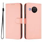 For Nokia X20 / X10 Skin Feel Solid Color Leather Phone Case with Lanyard(Pink) - 2