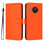 For Nokia X20 / X10 Skin Feel Solid Color Leather Phone Case with Lanyard(Orange) - 2