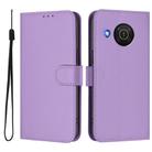 For Nokia X20 / X10 Skin Feel Solid Color Leather Phone Case with Lanyard(Lavender Purple) - 2