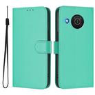 For Nokia X20 / X10 Skin Feel Solid Color Leather Phone Case with Lanyard(Green) - 2