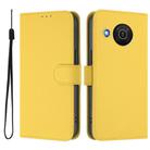 For Nokia X20 / X10 Skin Feel Solid Color Leather Phone Case with Lanyard(Lemon Yellow) - 2