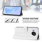 For Nokia X20 / X10 Skin Feel Solid Color Leather Phone Case with Lanyard(White) - 3