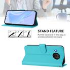 For Nokia X20 / X10 Skin Feel Solid Color Leather Phone Case with Lanyard(Lake Blue) - 3