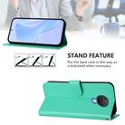 For Nokia 6.3 / G20 / G10 Skin Feel Solid Color Leather Phone Case with Lanyard(Green) - 3