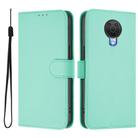 For Nokia 6.3 / G20 / G10 Skin Feel Solid Color Leather Phone Case with Lanyard(Mint Green) - 2