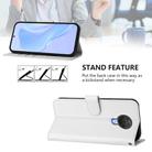 For Nokia 6.3 / G20 / G10 Skin Feel Solid Color Leather Phone Case with Lanyard(White) - 3