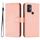 For TCL 30 SE Skin Feel Solid Color Leather Phone Case with Lanyard(Pink) - 2