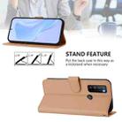 For TCL 30XL 2022 Skin Feel Solid Color Leather Phone Case with Lanyard(Nude) - 3