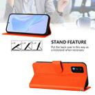 For TCL 30T Skin Feel Solid Color Leather Phone Case with Lanyard(Orange) - 3