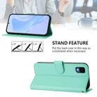 For TCL 30Z T602DL Skin Feel Solid Color Leather Phone Case with Lanyard(Mint Green) - 3