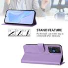 For TCL 40 SE Skin Feel Solid Color Leather Phone Case with Lanyard(Lavender Purple) - 3