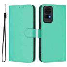 For TCL 50 LE Skin Feel Solid Color Leather Phone Case with Lanyard(Green) - 2