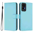 For TCL 50 LE Skin Feel Solid Color Leather Phone Case with Lanyard(Sky Blue) - 2