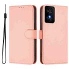 For TCL 50 SE Skin Feel Solid Color Leather Phone Case with Lanyard(Pink) - 2