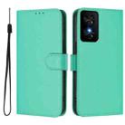 For TCL 50 SE Skin Feel Solid Color Leather Phone Case with Lanyard(Green) - 2