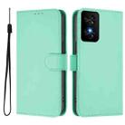 For TCL 50 SE Skin Feel Solid Color Leather Phone Case with Lanyard(Mint Green) - 2