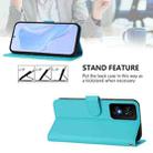 For TCL 50 SE Skin Feel Solid Color Leather Phone Case with Lanyard(Lake Blue) - 3