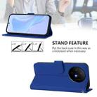 For TCL 50 XL Skin Feel Solid Color Leather Phone Case with Lanyard(Dark Blue) - 3