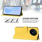 For TCL 50 XL Skin Feel Solid Color Leather Phone Case with Lanyard(Lemon Yellow) - 3