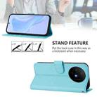 For TCL 50 XL Skin Feel Solid Color Leather Phone Case with Lanyard(Sky Blue) - 3