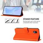 For TCL 201 Skin Feel Solid Color Leather Phone Case with Lanyard(Orange) - 3