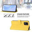 For TCL 303 Skin Feel Solid Color Leather Phone Case with Lanyard(Lemon Yellow) - 3