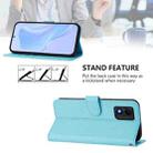 For TCL 303 Skin Feel Solid Color Leather Phone Case with Lanyard(Sky Blue) - 3