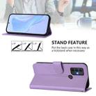 For TCL 305 / 306 / 30 SE AL02 Skin Feel Solid Color Leather Phone Case with Lanyard(Lavender Purple) - 3