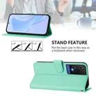 For TCL 505 Skin Feel Solid Color Leather Phone Case with Lanyard(Mint Green) - 3