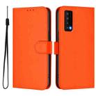 For TCL Stylus Skin Feel Solid Color Leather Phone Case with Lanyard(Orange) - 2