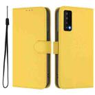 For TCL Stylus Skin Feel Solid Color Leather Phone Case with Lanyard(Lemon Yellow) - 2