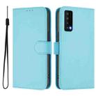 For TCL Stylus Skin Feel Solid Color Leather Phone Case with Lanyard(Sky Blue) - 2