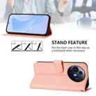 For TCL 50 Pro NxtPaper Skin Feel Solid Color Leather Phone Case with Lanyard(Pink) - 3