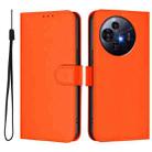 For TCL 50 Pro NxtPaper Skin Feel Solid Color Leather Phone Case with Lanyard(Orange) - 2