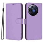 For TCL 50 Pro NxtPaper Skin Feel Solid Color Leather Phone Case with Lanyard(Lavender Purple) - 2