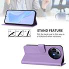 For TCL 50 Pro NxtPaper Skin Feel Solid Color Leather Phone Case with Lanyard(Lavender Purple) - 3