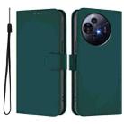 For TCL 50 Pro NxtPaper Skin Feel Solid Color Leather Phone Case with Lanyard(Dark Green) - 2