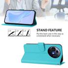For TCL 50 Pro NxtPaper Skin Feel Solid Color Leather Phone Case with Lanyard(Lake Blue) - 3