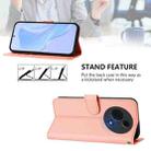 For TCL 60 NxtPaper Skin Feel Solid Color Leather Phone Case with Lanyard(Pink) - 3