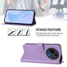 For TCL 60 NxtPaper Skin Feel Solid Color Leather Phone Case with Lanyard(Lavender Purple) - 3