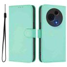 For TCL 60 NxtPaper Skin Feel Solid Color Leather Phone Case with Lanyard(Mint Green) - 2