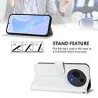 For TCL 60 NxtPaper Skin Feel Solid Color Leather Phone Case with Lanyard(White) - 3