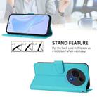 For TCL 60 NxtPaper Skin Feel Solid Color Leather Phone Case with Lanyard(Lake Blue) - 3